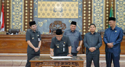 Pemerintah Kota Jambi Bersama DPRD Tandatangani Ranperda, Tingkatan Kapasitas Daerah Tangani Bencana