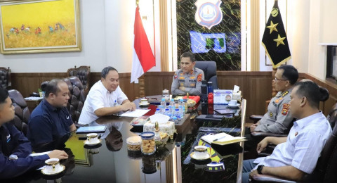 Sinergi Wujudkan Swasembada Pangan Nasional, Polda Jambi Audiensi Bersama BULOG Jambi
