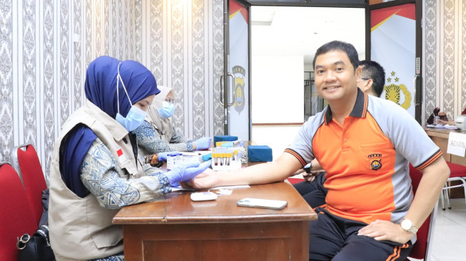 Polda Jambi Lakukan Pemeriksaan Kesehatan Secara Berkala, Pastikan Fisik PJU Polda Jambi Selalu Siap dan Prima