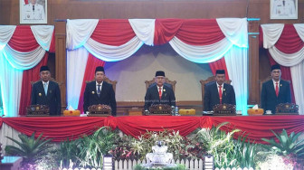 Pemkab Muaro Jambi Ikuti Pidato Kenegaraan Presiden Republik Indonesia di Ruang Rapat Utama DPRD Kabupaten Muaro Jambi