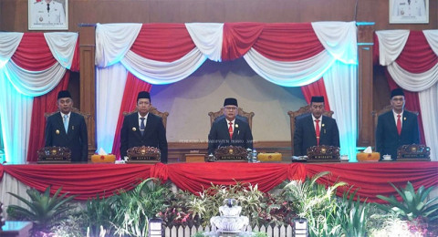 Pemkab Muaro Jambi Ikuti Pidato Kenegaraan Presiden Republik Indonesia di Ruang Rapat Utama DPRD Kabupaten Muaro Jambi