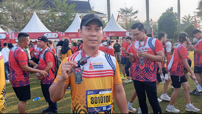 Karyawan PetroChina International Jabung Ltd, Muhammad Tomi, peserta Presisi Merdeka Run 2025 | dod