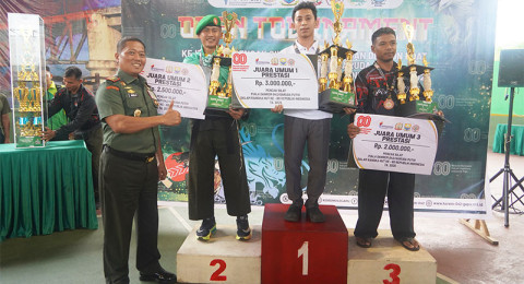 Open Turnamen Piala Danrem 042/Gapu Berakhir, Ini Para Juaranya…