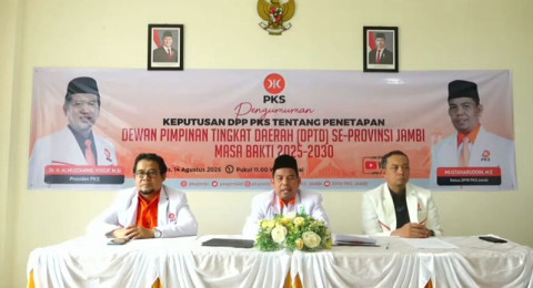 DPW PKS Jambi Umumkan Pengurus DPTD 11 Kabupaten/Kota Periode 2025—2030