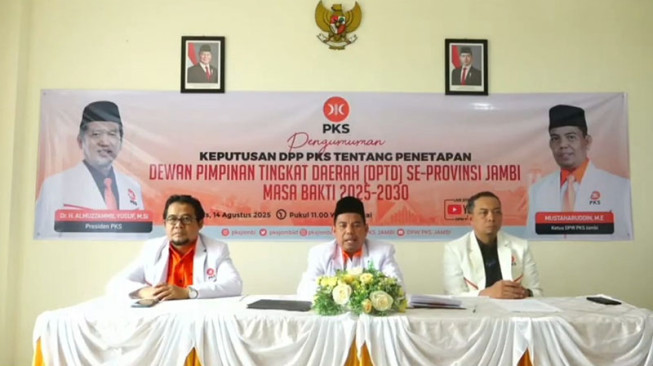 DPW PKS Jambi Umumkan Pengurus DPTD 11 Kabupaten/Kota Periode 2025—2030