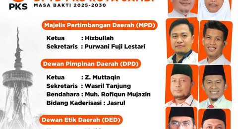 Z Muttaqin Pimpin PKS Kota Jambi, Awal September Gelar Musda