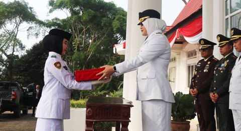 Upacara HUT Kemerdekaan RI di Tanjabtim Luar Biasa, Semua Petugas Utama Perempuan