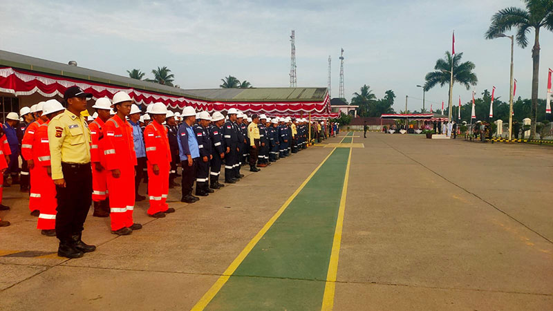 Upacara peringatan HUT 80 Kemerdekaan Republik Indonesia, di  <a href=