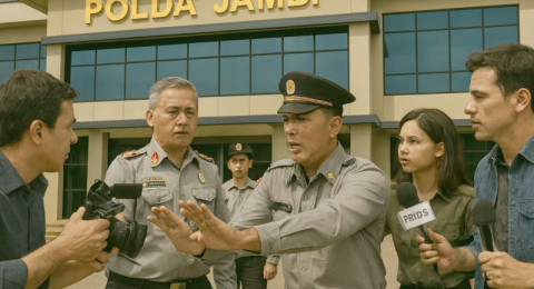 Wartawan Dihalangi Saat Liputan di Polda Jambi, Kabid Humas Akhirnya Minta Maaf