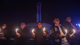 Aksi Seribu Lilin di Jambi, Kebebasan Pers Harus Tetap Hidup