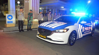 Polda Jambi Gelar Patroli Gabungan Sekala Besar, Pastikan Situasi Kamtibmas di Kota Jambi Aman