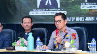 Kapolda Jambi Tekankan Peran HKBP Cetak Generasi Unggul dan Waspada Bahaya Narkoba serta Judi Online