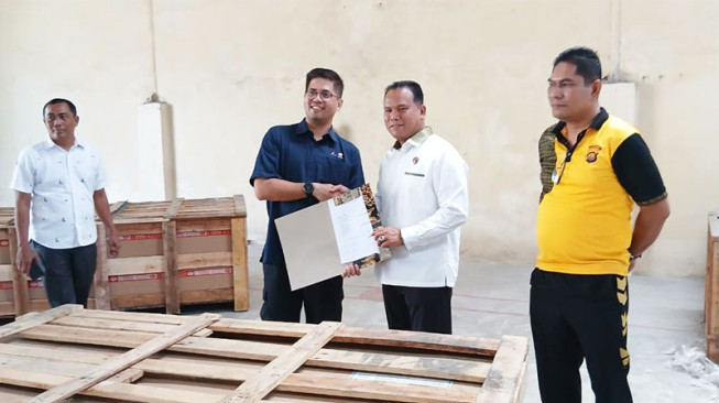 Jaga Ketahanan Pangan, SKK Migas PetroChina Serahkan 2 Unit Mesin Pengering Jagung ke Polda Jambi