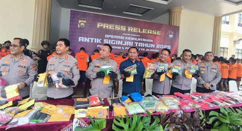 Polda Jambi Bongkar Sindikat Narkoba, 247 Pelaku Diciduk