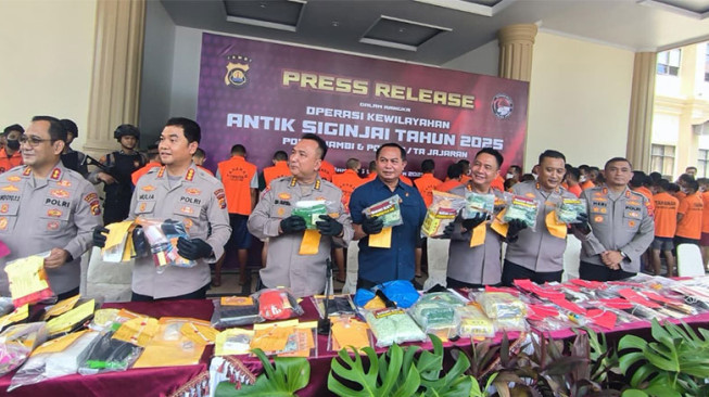 Polda Jambi Bongkar Sindikat Narkoba, 247 Pelaku Diciduk
