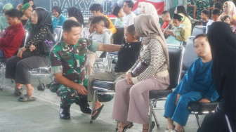 Bakti Kesehatan Semarakkan HUT 80 TNI di Korem 042/Gapu