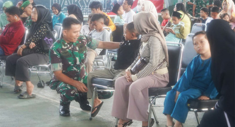 Bakti Kesehatan Semarakkan HUT 80 TNI di Korem 042/Gapu