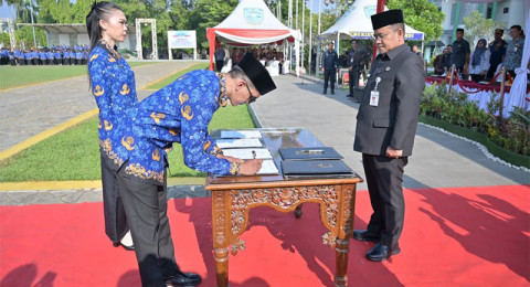 1.203 Aparatur Resmi Diangkat Menjadi PPPK, Wali Kota Maulana Tekankan Integritas dan Inovasi Pelayanan Publik