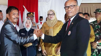 Pelantikan Pengurus KONI Tanjabtim, Bupati Dillah Dorong Olahraga Jadi Gerakan Sosial