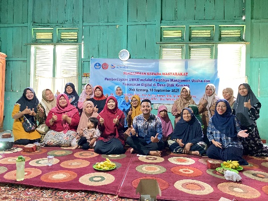 Universitas Jambi melalui Tim Penelitian dan Pengabdian kepada Masyarakat melaksanakan kegiatan Pengabdian Masyarakat bertajuk “Pemberdayaan UMKM di desa Olak Kemang Melalui Pelatihan Manajemen Usaha dan Pemasaran Digital”