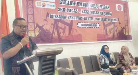 SKK Migas dan KKKS Jambi Gelar Kuliah Umum Tentang Industri Hulu Migas di Fakultas Hukum Unja