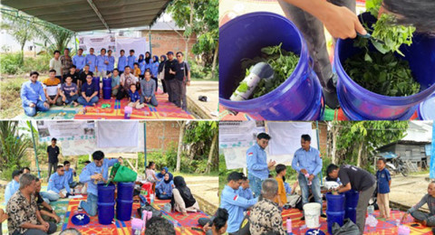 Dosen Unja Kembangkan Alat Pengolah Sampah Organik Rumah Tangga di Desa Sungai Duren