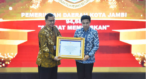 Empat Kali Beruntun, Pemkot Jambi Torehkan Prestasi Kearsipan Terbaik Nasional