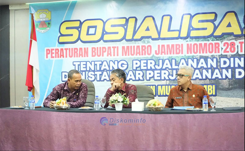 Wakil Bupati Muaro Jambi, Junaidi H Mahir, membuka sosialisasi perbup perjalanan dinas, Kamis | dki-mj