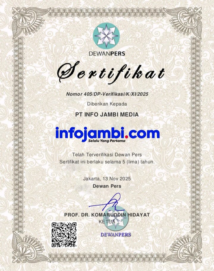 Sertifikat dewan pers infojambi 2025