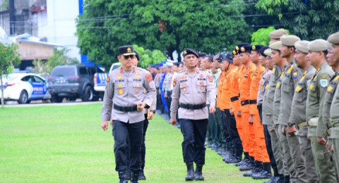 Polda Jambi Gelar Apel Kesiapsiagaan Tanggap Darurat Bencana Hidrometeorologi