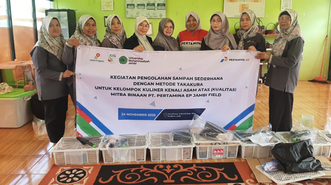 Peluang Baru UMKM Binaan PEP Jambi, Limbah Kuliner Jadi Kompos