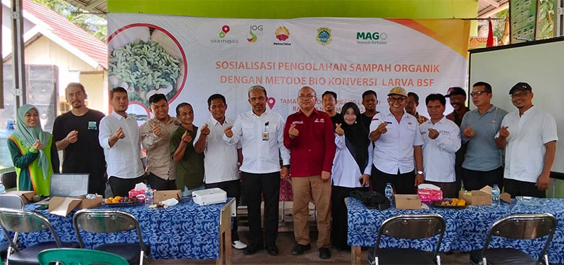 SKK Migas — PetroChina memperkenalkan pengolahan sampah organik metode Biokonversi BSF ke Kelompok Tani Suka Maju, Kabupaten Tanjung Jabung Timur | henrosta