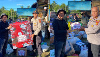 Bantuan Kemanusiaan Polda Jambi Tiba di Batu Taba, Resmi Diserahkan ke Posko Bencana
