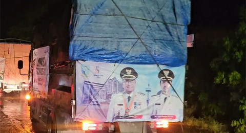 Konvoi Bantuan Pemkot Jambi Tembus Hujan Deras, Logistik untuk Sumbar Tetap Lancar