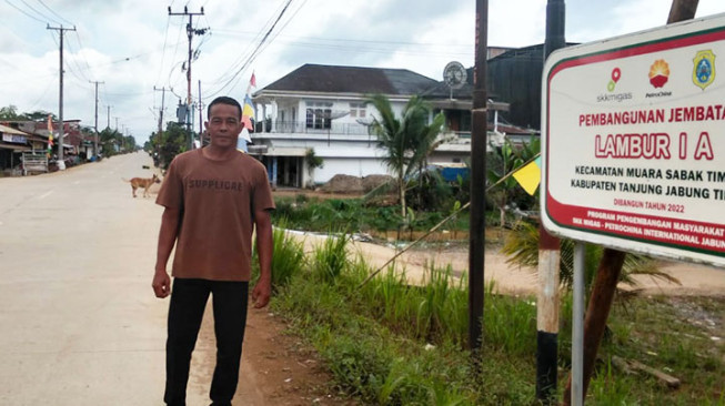 Dua Jembatan Beton SKK Migas - PetroChina di Lambur Jadi Urat Nadi Ekonomi Masyarakat Tanjabtim