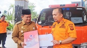 BNPB Serahkan Kendaraan Logistik, Perkuat Langkah Awal BPBD Kota Jambi