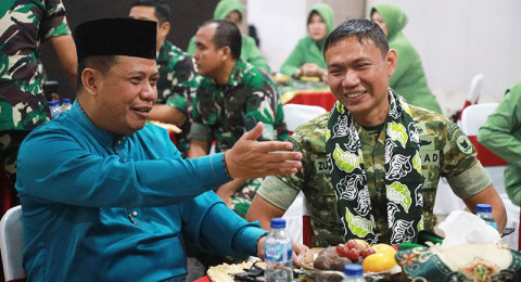 Sambut Dandim Baru, Wabup Tanjabbar Berharap Makin Bersinergi
