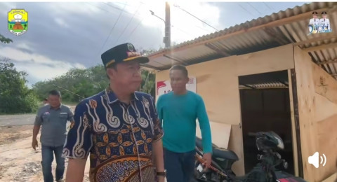 Bupati Muaro Jambi, Dr. Bambang Bayu Suseno Tinjau Pembangunan Koperasi Merah Putih di Koperasi Desa Sungai Gelam