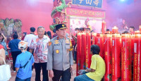 Wakapolda Jambi Monitoring Perayaan Imlek di Sejumlah Kelenteng dan Vihara, Pastikan Ibadah Berlangsung Aman