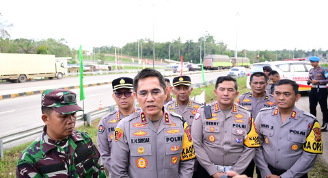 Cek Arus Mudik, Kapolda Jambi Pastikan Kelancaran di Wilayah Hukum Polda Jambi