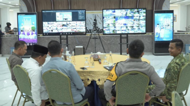 Polda Jambi Ikuti Vicon Pemantauan Malam Takbiran Idul Fitri 1447 H, Pastikan Situasi Aman dan Kondusif