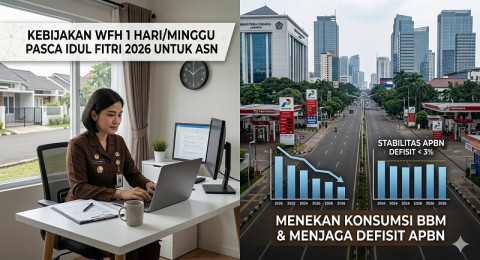 WFH ASN Pasca Lebaran Dinilai Efektif Tekan Subsidi