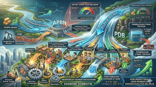 Awal Tahun Defisit APBN Meningkat, Pengamat Nilai Pemerintah Sedang Dorong Konsumsi