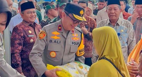 Polda Jambi Gelar Gerakan Pangan Murah, Salurkan 16,5 Ton Beras untuk Masyarakat Jelang Idul Fitri