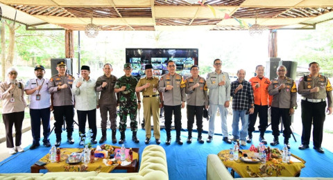 Polda Jambi Ikuti Vicon Bersama Kapolri, Perkuat Pengamanan dan Pelayanan di Objek Wisata Saat Idul Fitri 1447 H