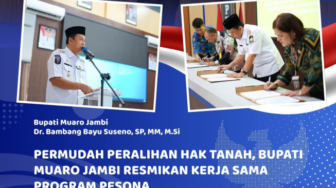 Kabupaten Muaro Jambi Luncurkan Program PESONA Selesaikan Tanah Eks Transmigrasi yang Diperjual Belikan