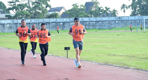 Polda Jambi Gelar Uji Kesamaptaan Jasmani Berkala Semester I Tahun 2026