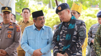 Bupati Anwar Sadat Sambut Hangat Danlanal Palembang, Momentum Penting Perkuat Kedaulatan Perairan