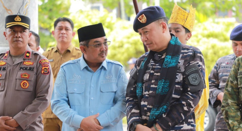 Bupati Anwar Sadat Sambut Hangat Danlanal Palembang, Momentum Penting Perkuat Kedaulatan Perairan