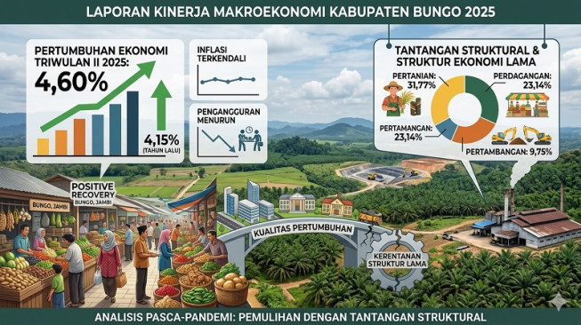 Tumbuh 4,60 Persen, Ekonomi Bungo Belum Lepas dari Jerat Sektor Primer dan Ekstraktif